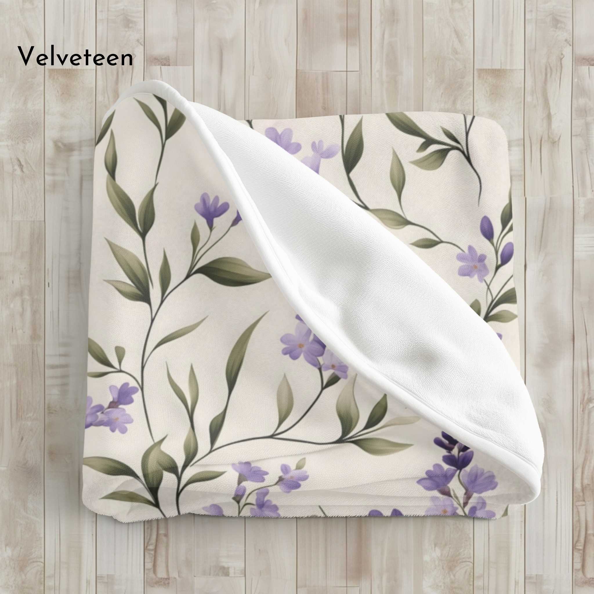 Lavender Throw Blanket - Cottagecore Decor | Violet Meadow