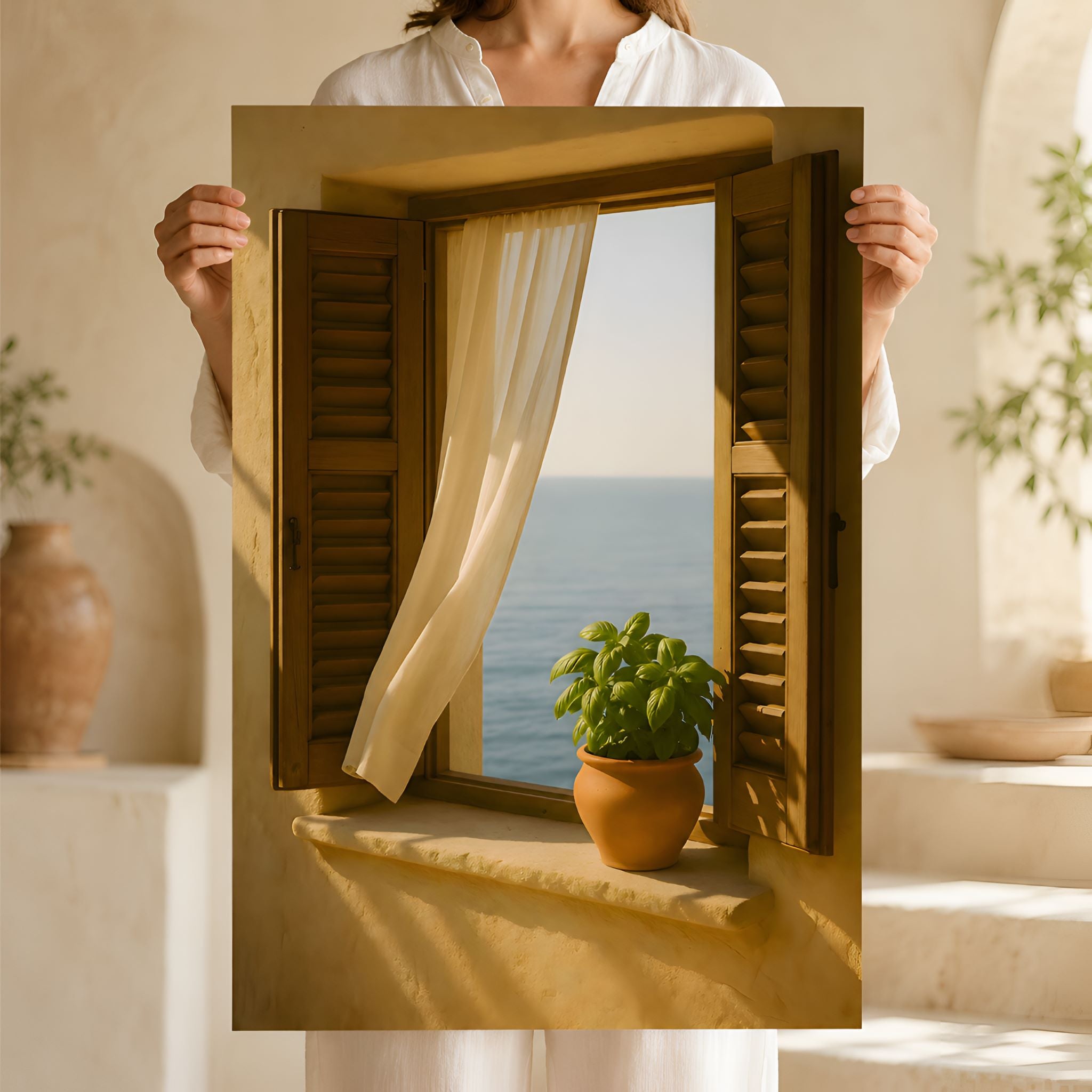 Ocean View Mediterranean Wall Art 12x18/24x36 | Salt Air Herb