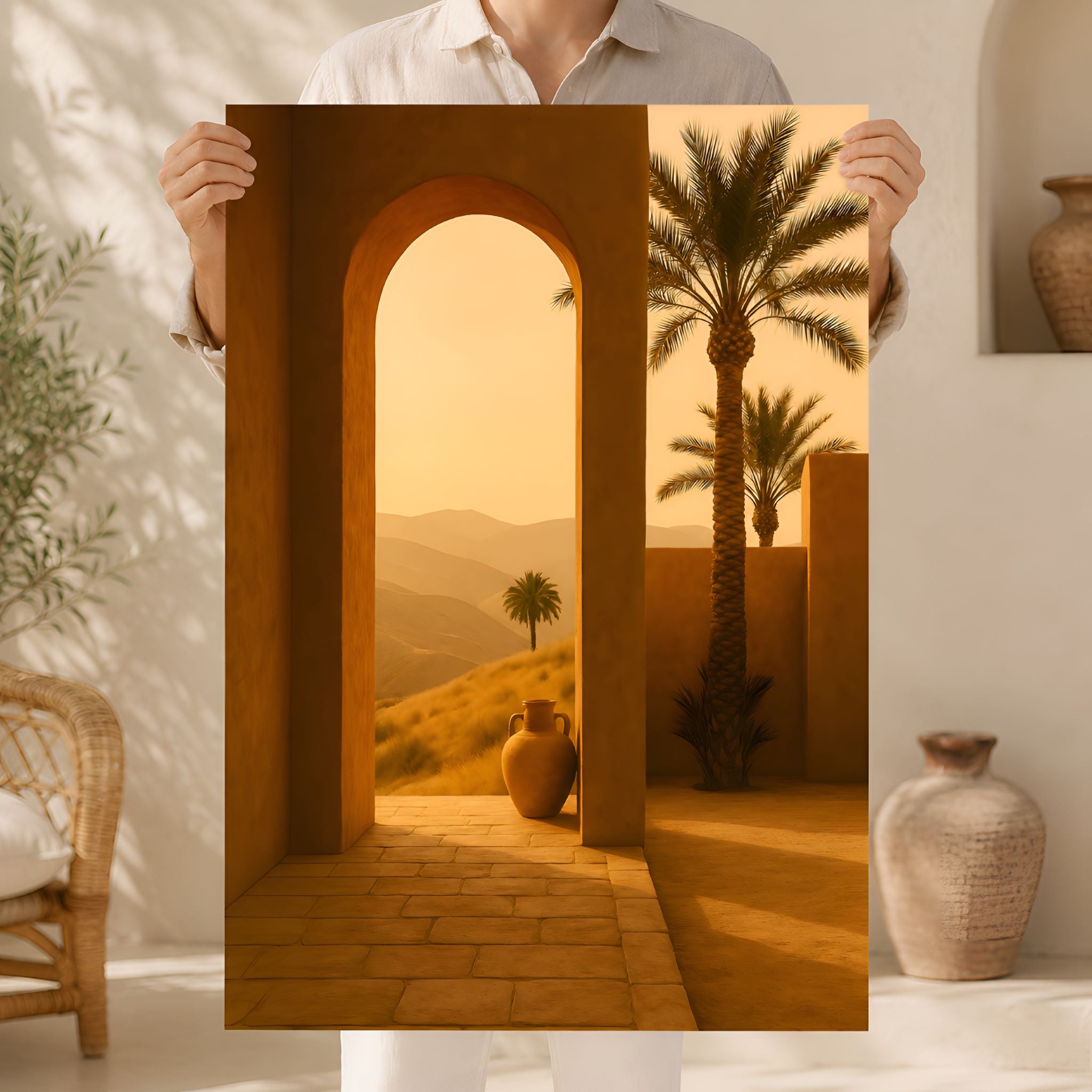 Moroccan Archway Mediterranean Wall Art 12x18 - 40x60 | Sol View