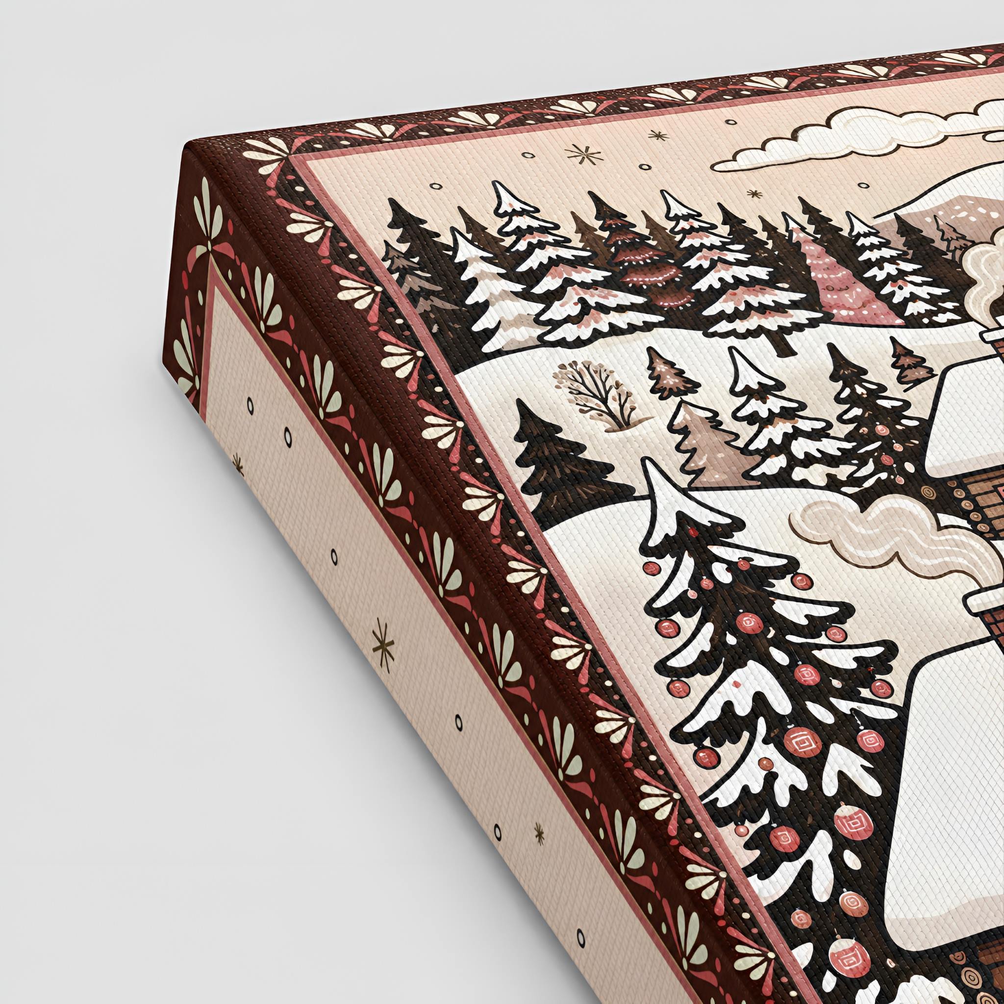 Storybook Winter Canvas Art 12x18 & 16x24 | Snowy Serenity