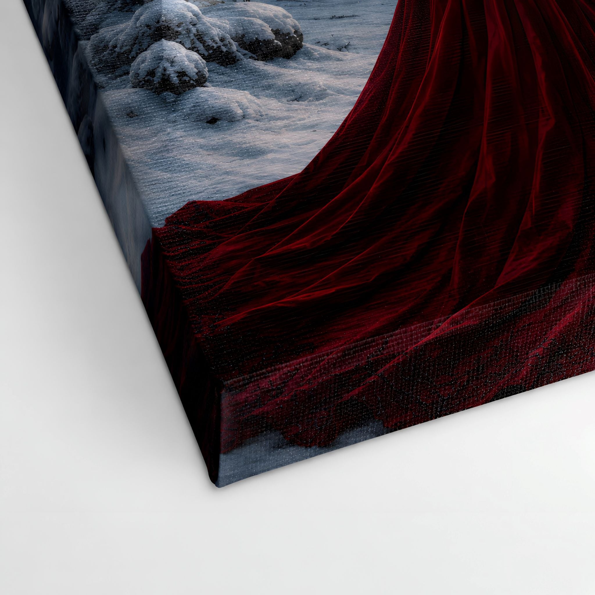 Gothic Christmas Witch Canvas Art 16x24 | Witchy Christmas
