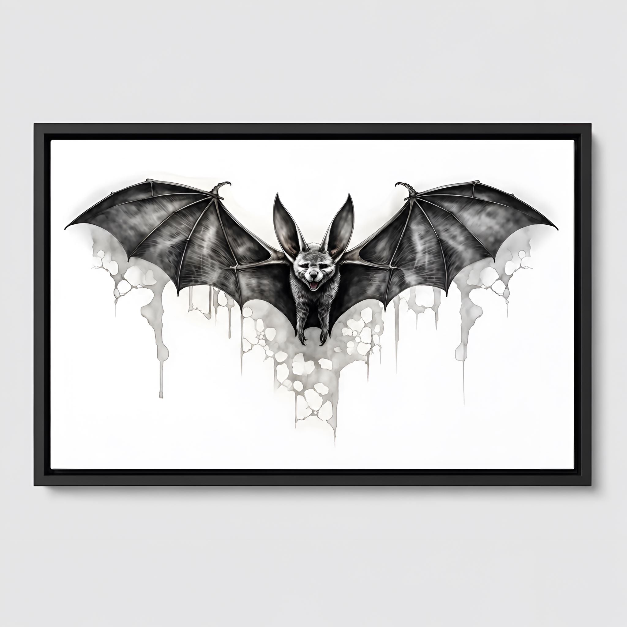 Bat Wing Specimen Canvas Art 18x12 or 24x16 | Flying Bat
