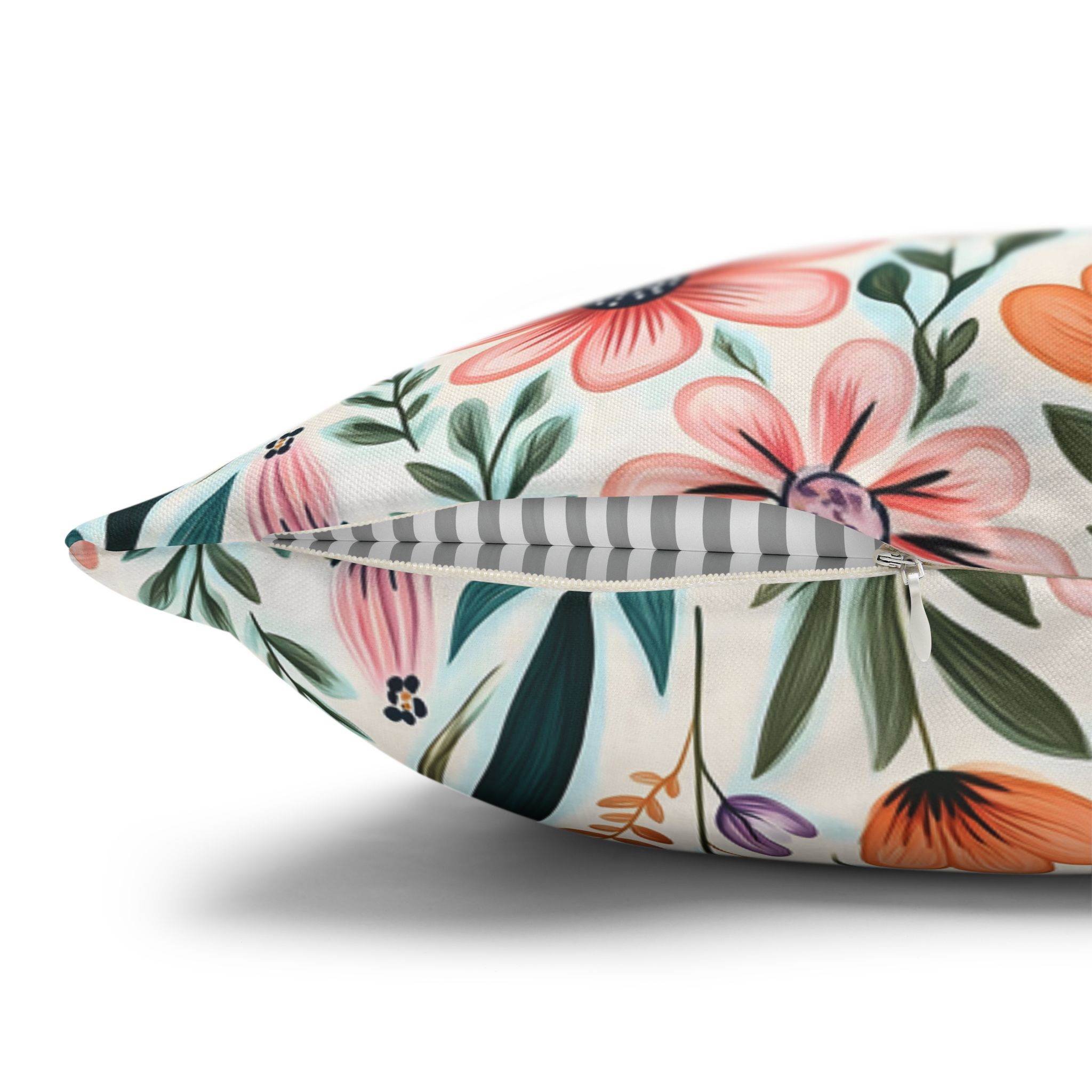 Floral Throw Pillow - Cottagecore Decor | Wildflower Haven
