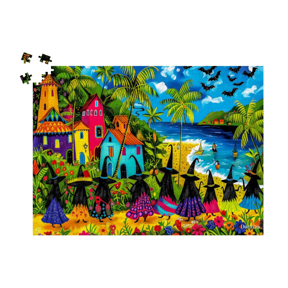Witchy Paradise Coven Wooden Jigsaw Puzzle 500 or 1000 piece