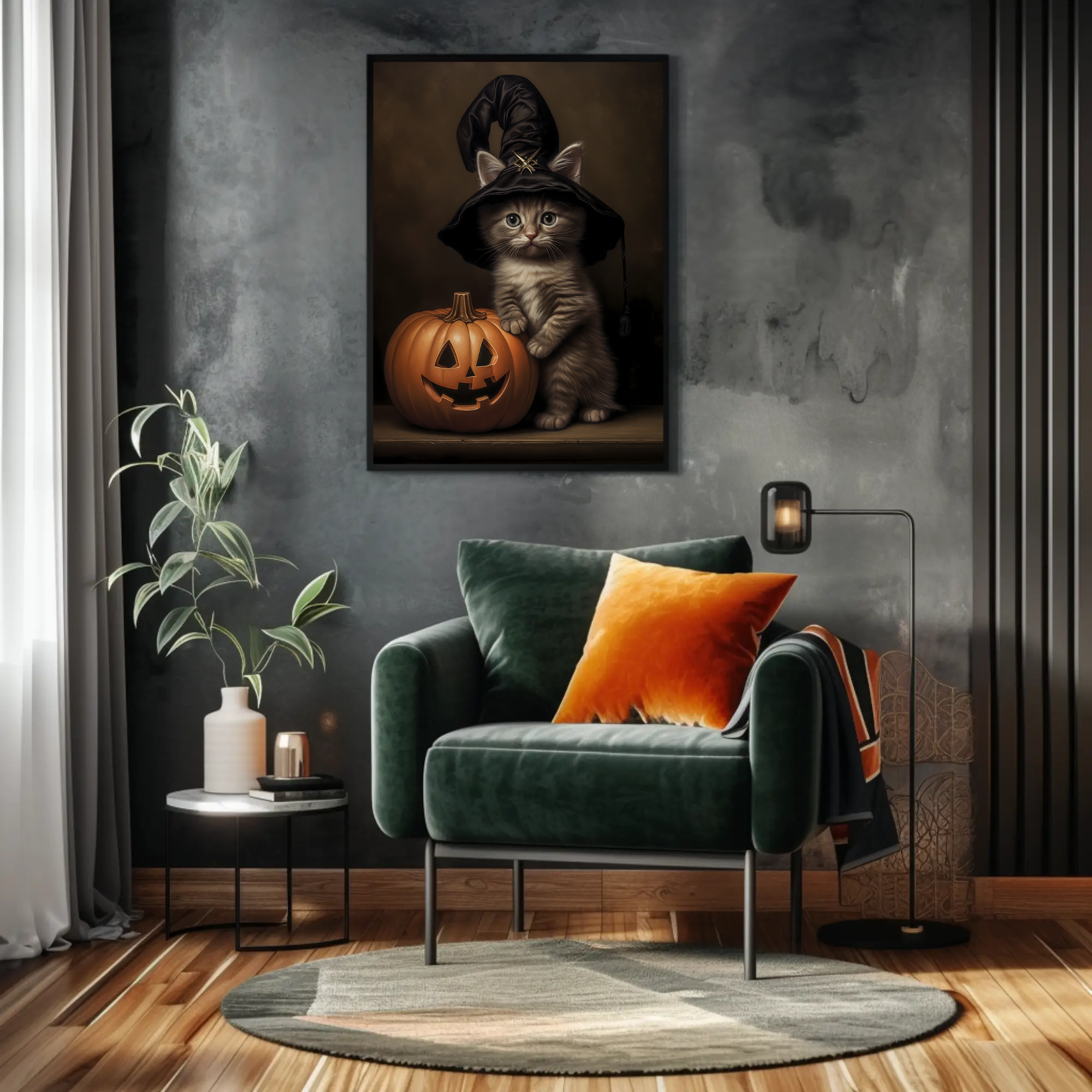 Witchy Whiskers Wall Art Piece
