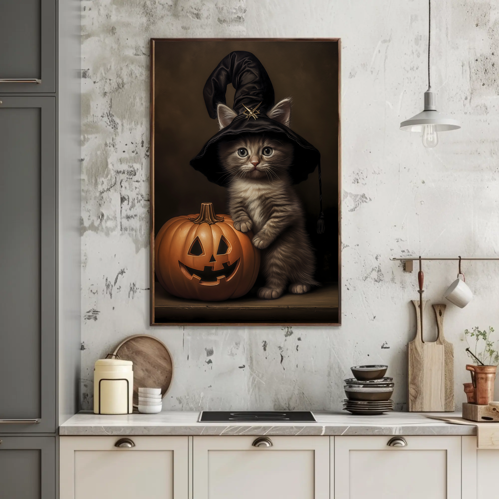 Witchy Whiskers Wall Art Piece