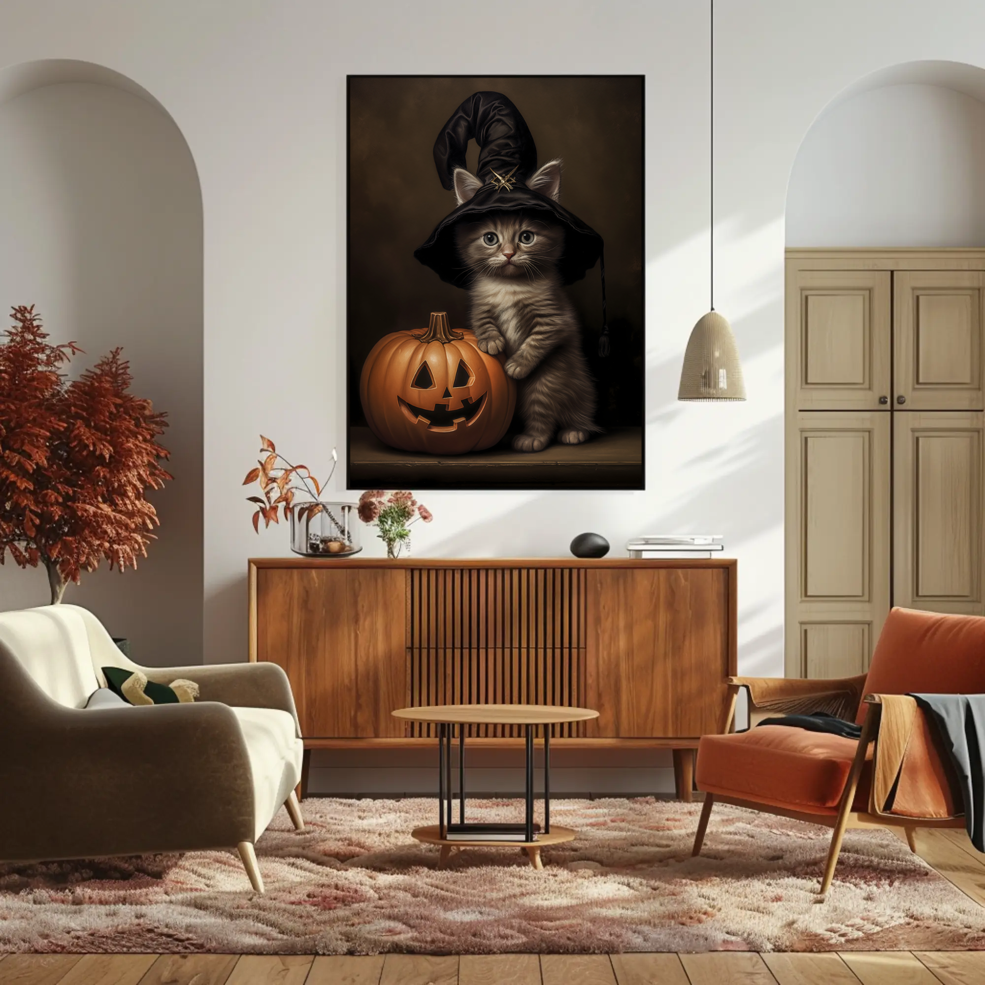 Witchy Whiskers Wall Art Piece