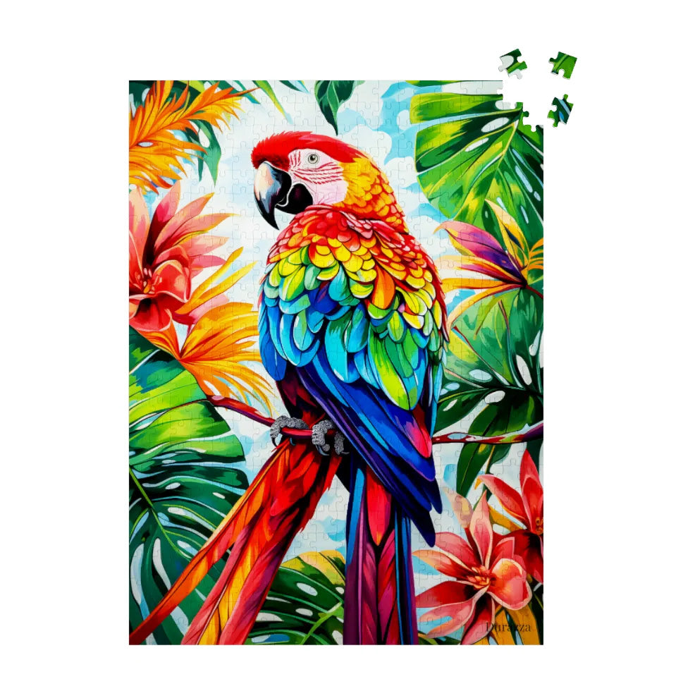 Majesty Macaw Parrot Wooden Jigsaw Puzzle 500 or 1000 Pieces