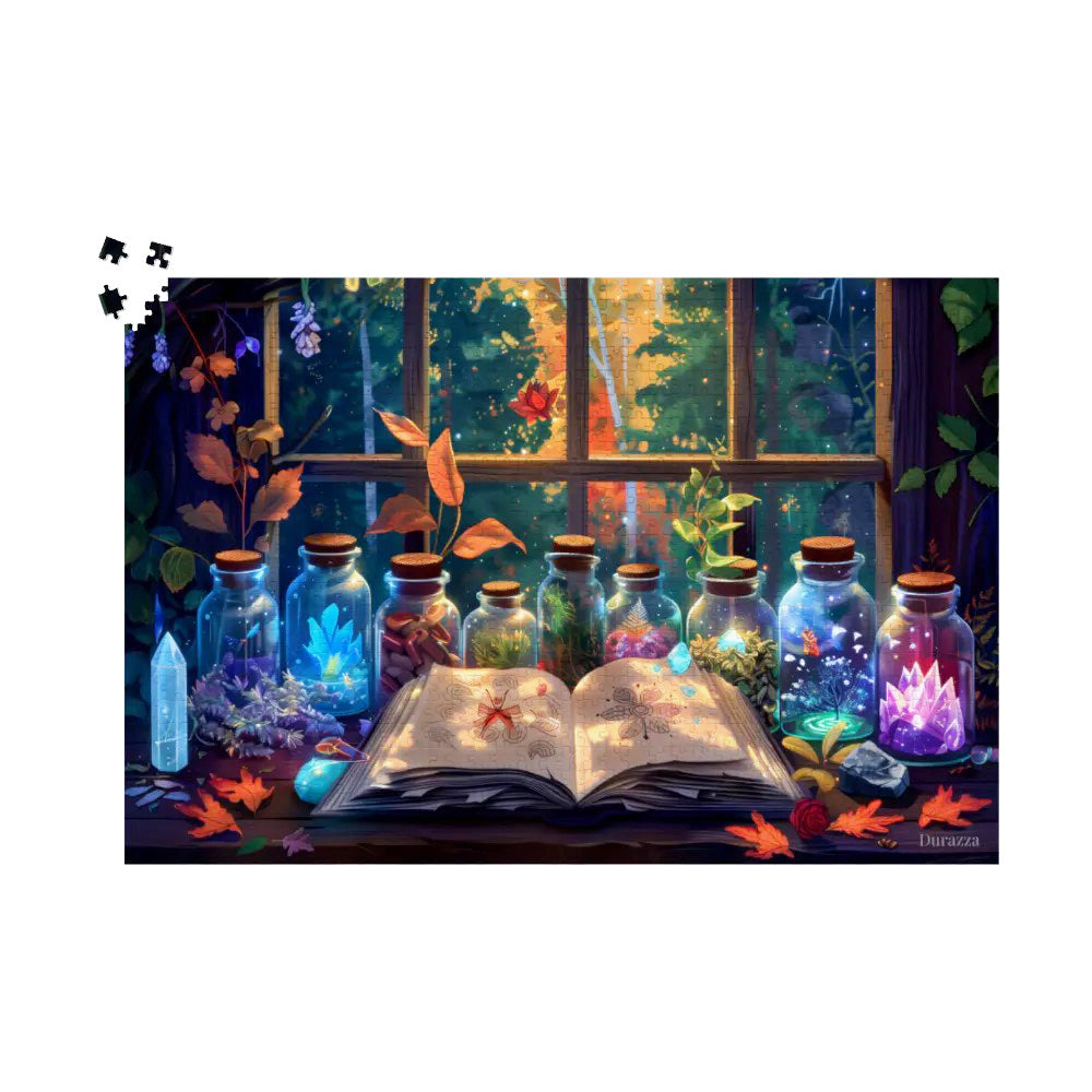 Young Witch's Lab Jigsaw Puzzle: 500 or 1000 Piece