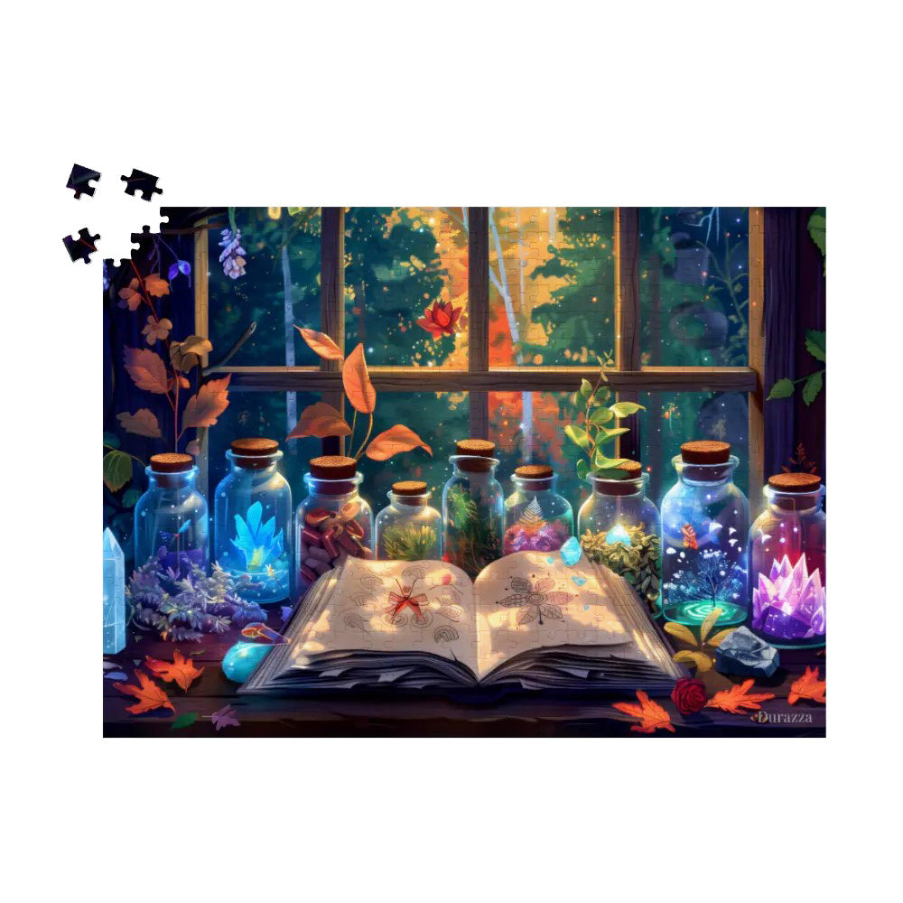 Young Witch's Lab Jigsaw Puzzle: 500 or 1000 Piece