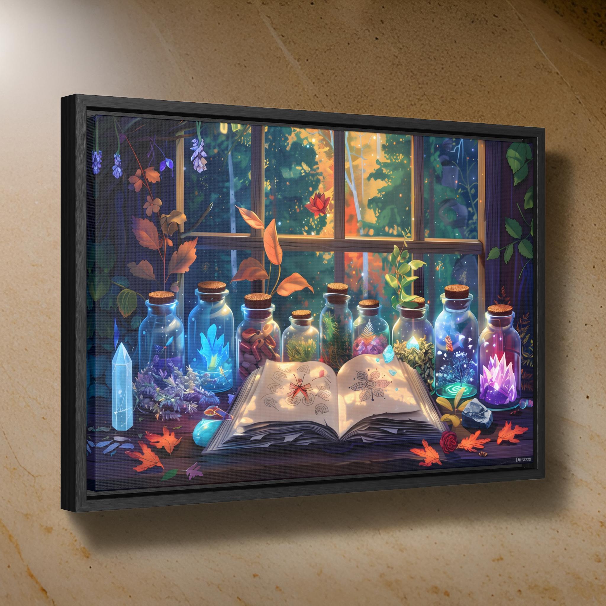 Young Witch's Lab Wall Art: Magical Fantasy Art