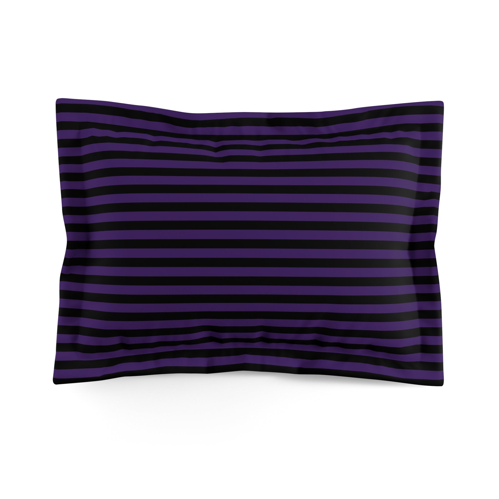 Sinister Stripes Purple and Black Striped Duvet Cover and Pillow Shams