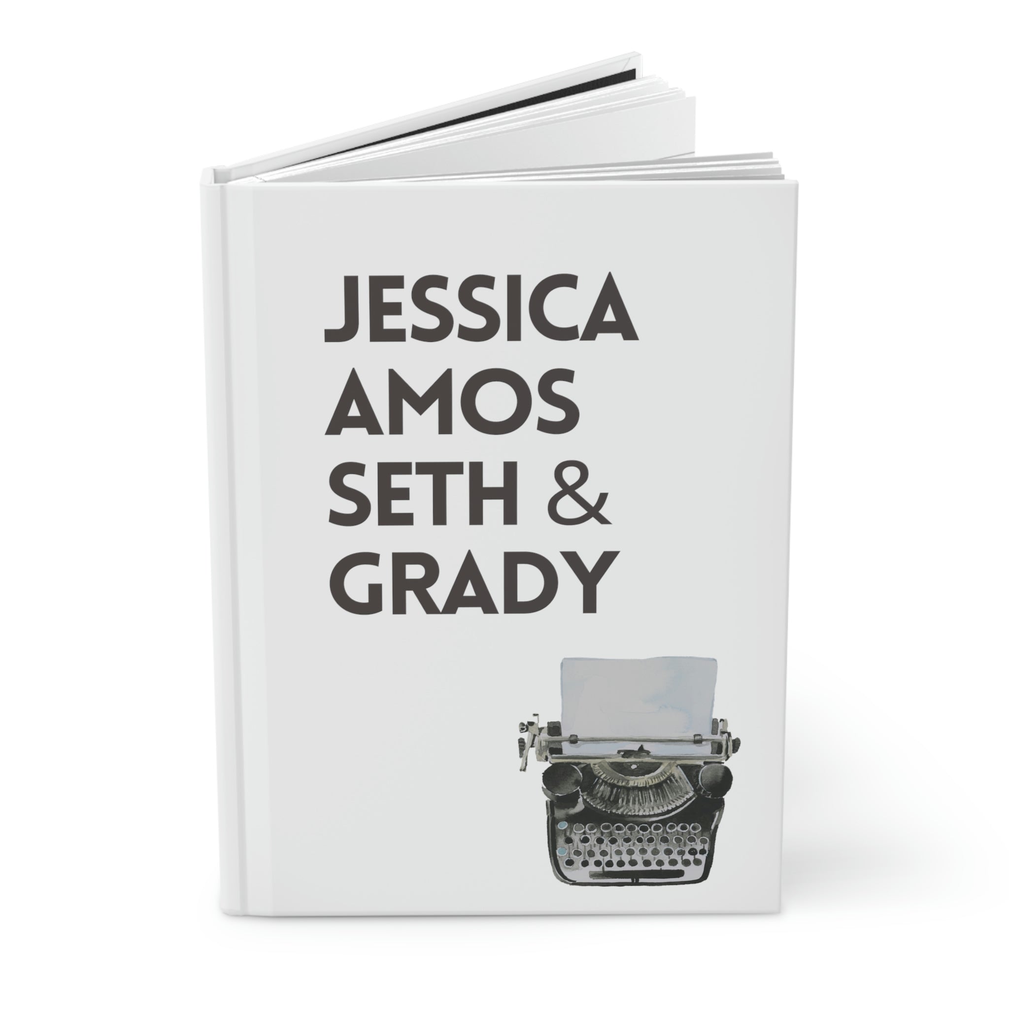 Jessica Fletcher & Cast Notebook, 8"x6" Murder She Wrote Gift Open View
