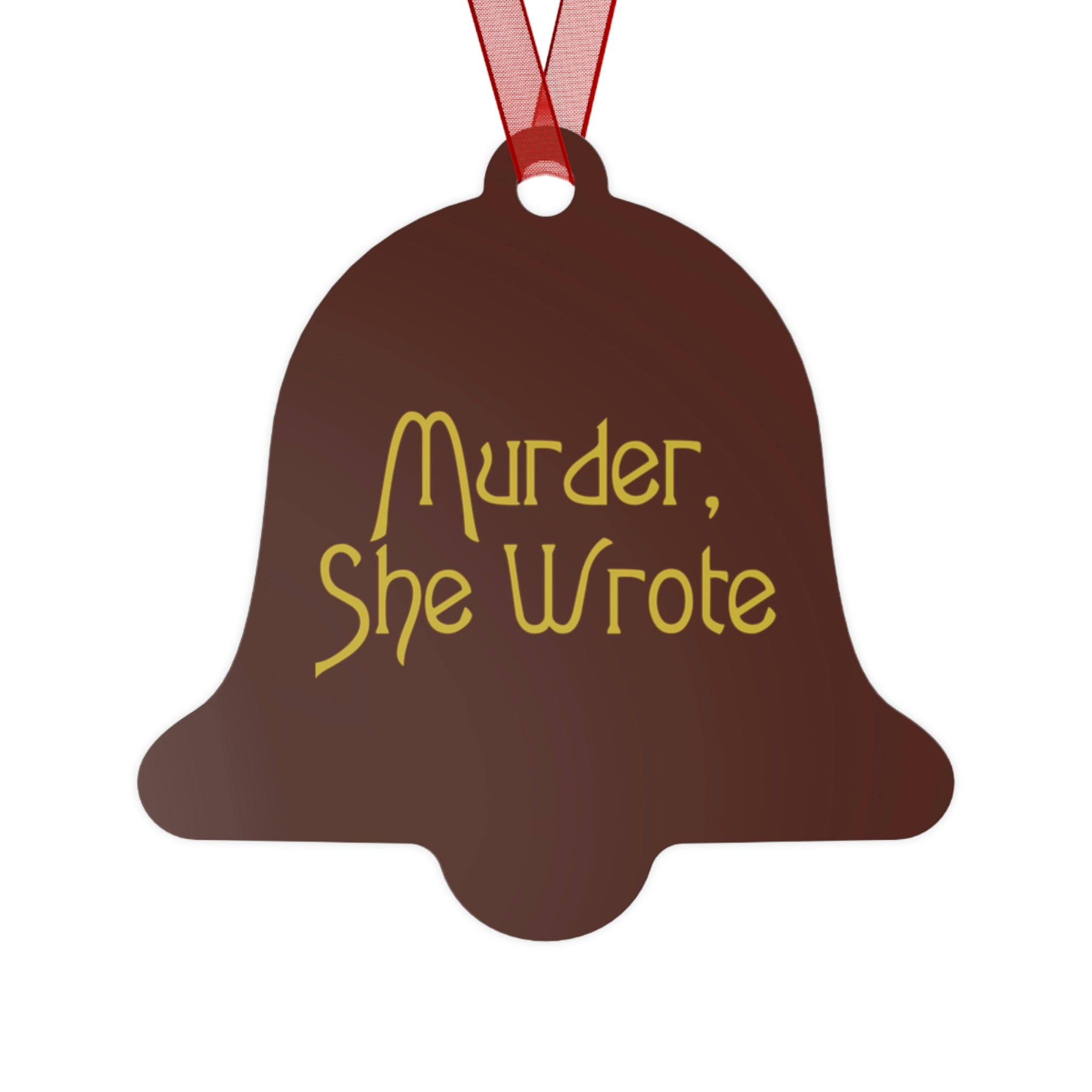 Murder She Wrote Christmas Ornaments, Metal, 4 Shapes - Durazza