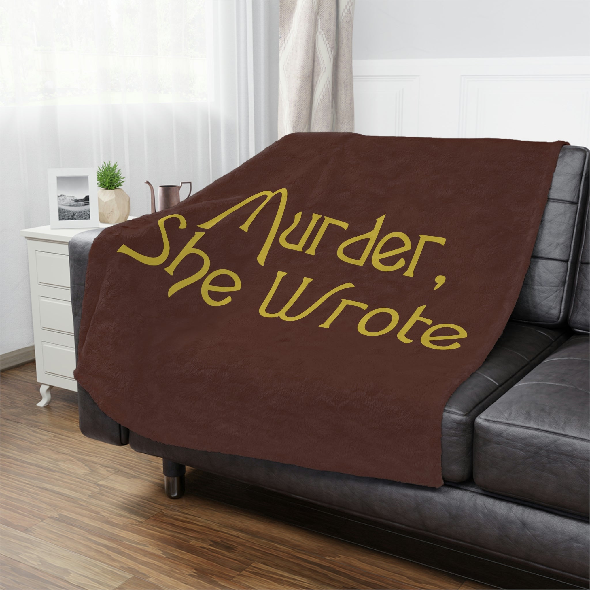 Murder She Wrote Minky Blanket 30"x40"