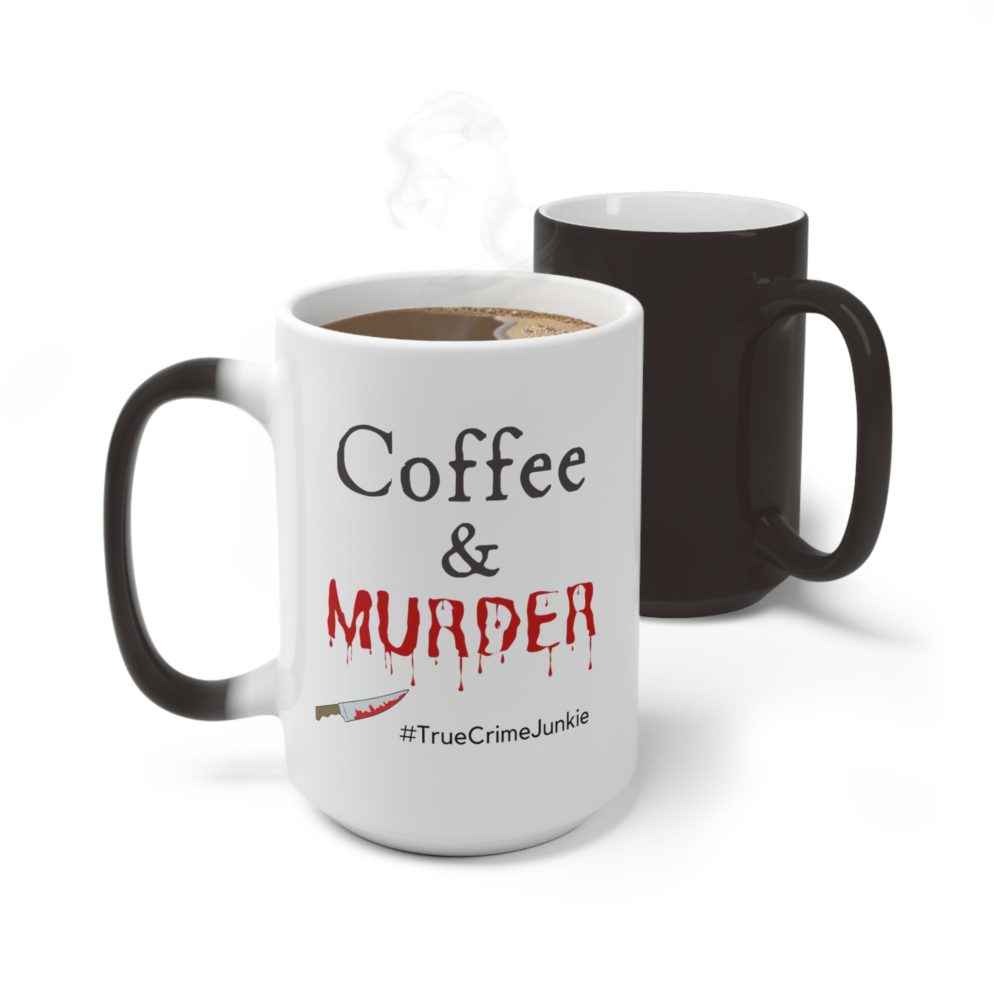 True Crime Coffee Magic Mug, Color Changing 12 oz or 15 oz - Durazza