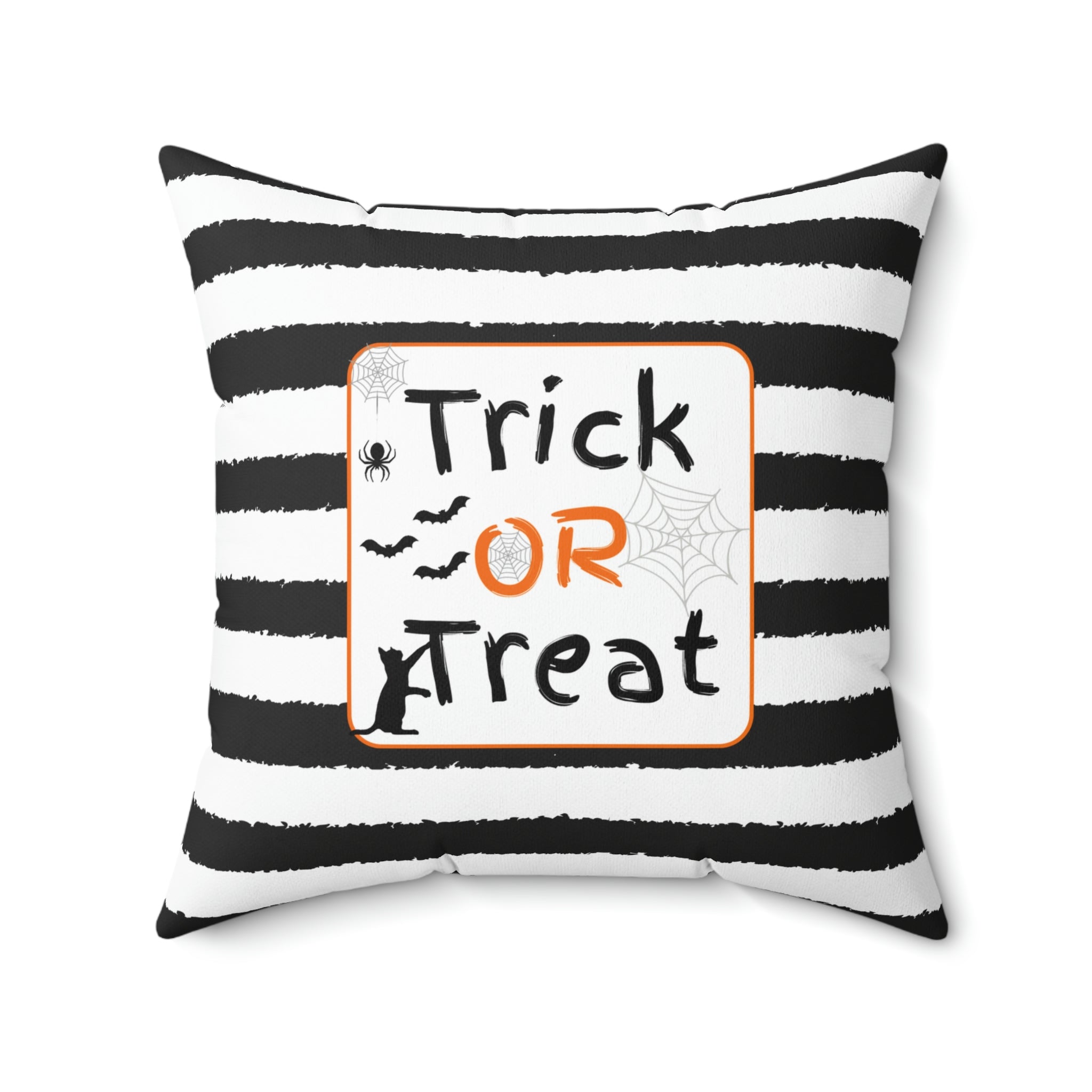 Trick or Treat Halloween Throw Pillow, Polyester, Multi-Sized - Durazza