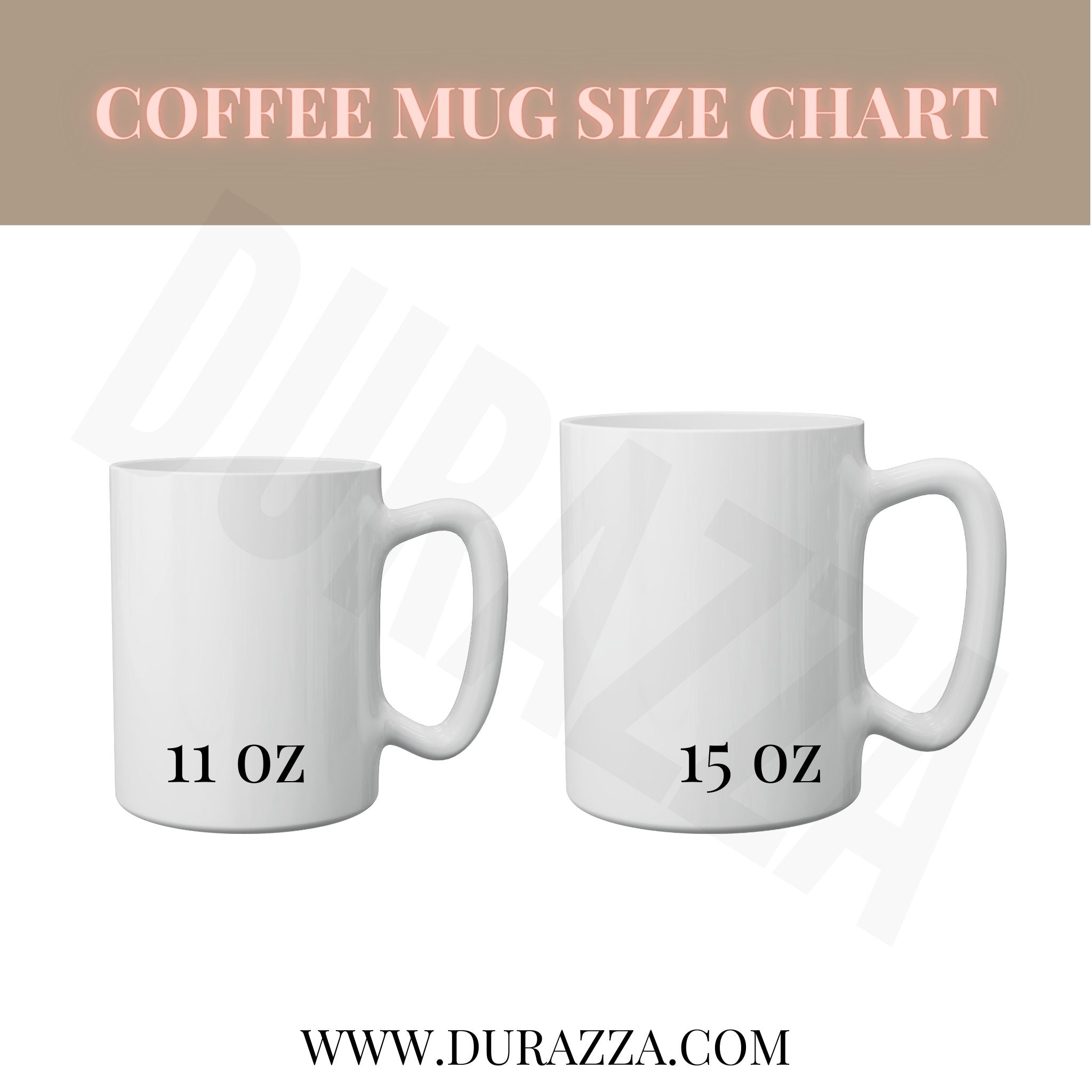 Murder She Wrote Coffee Mug in Metallic Gold 11 oz  Size Chart