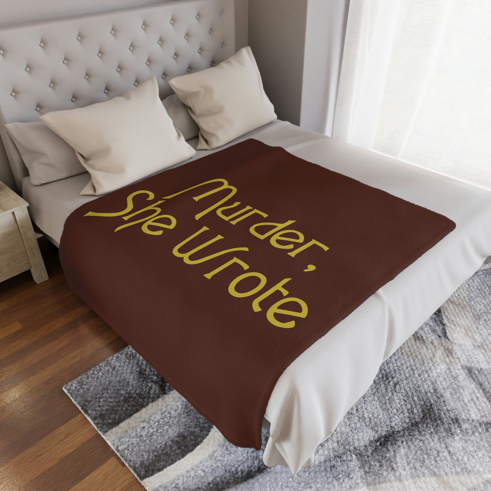 Murder She Wrote Blanket, Minky 50"x60"