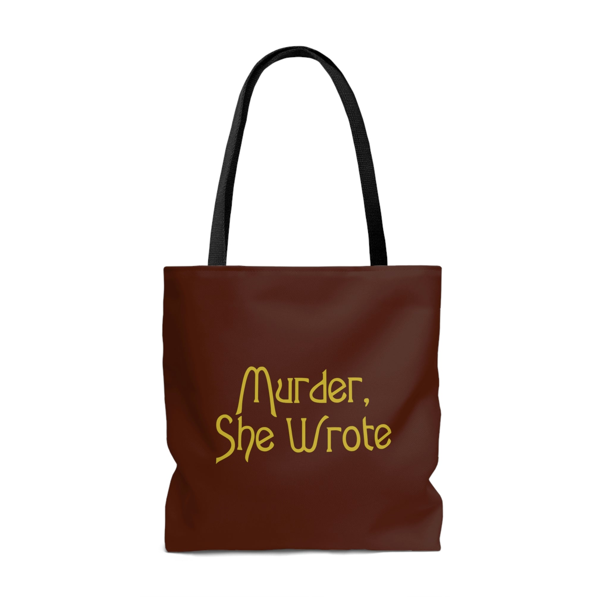 Murder She Wrote Tote Bag, Brown Polyester Multi-size
