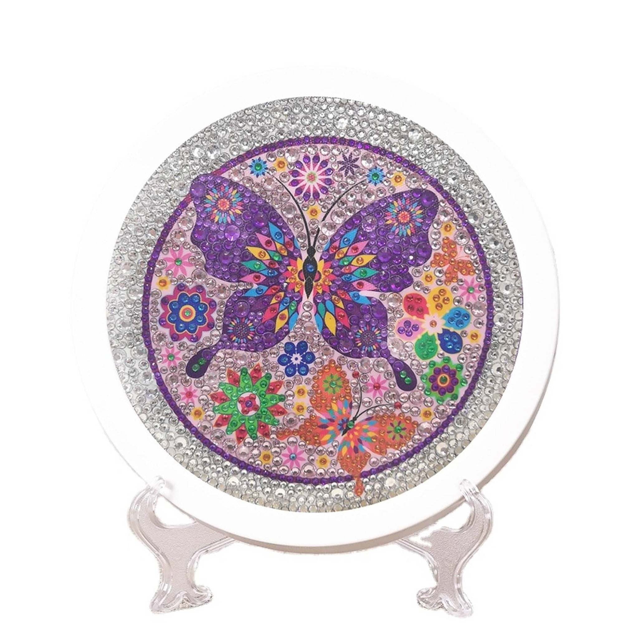 Butterfly Diamond Painting Kit for Kids Framed Stand - Durazza