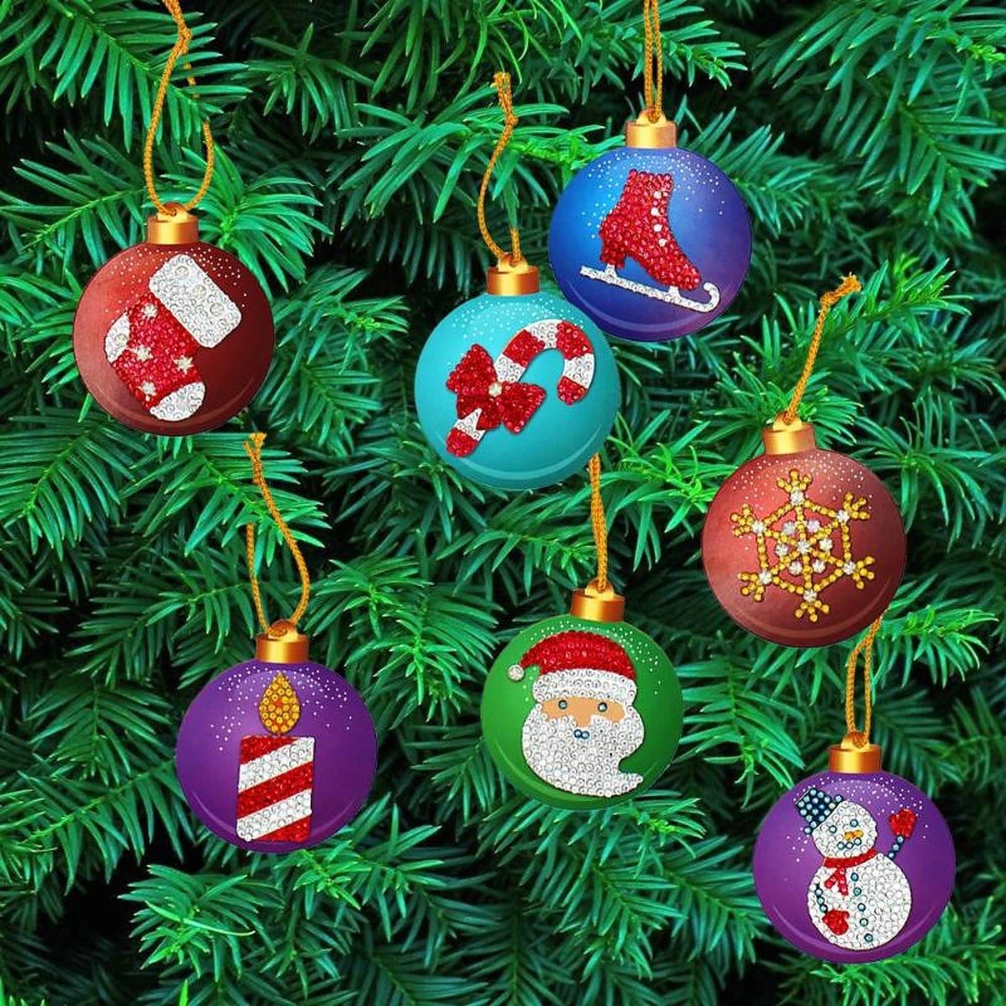 Diamond Painting Christmas Ornaments 