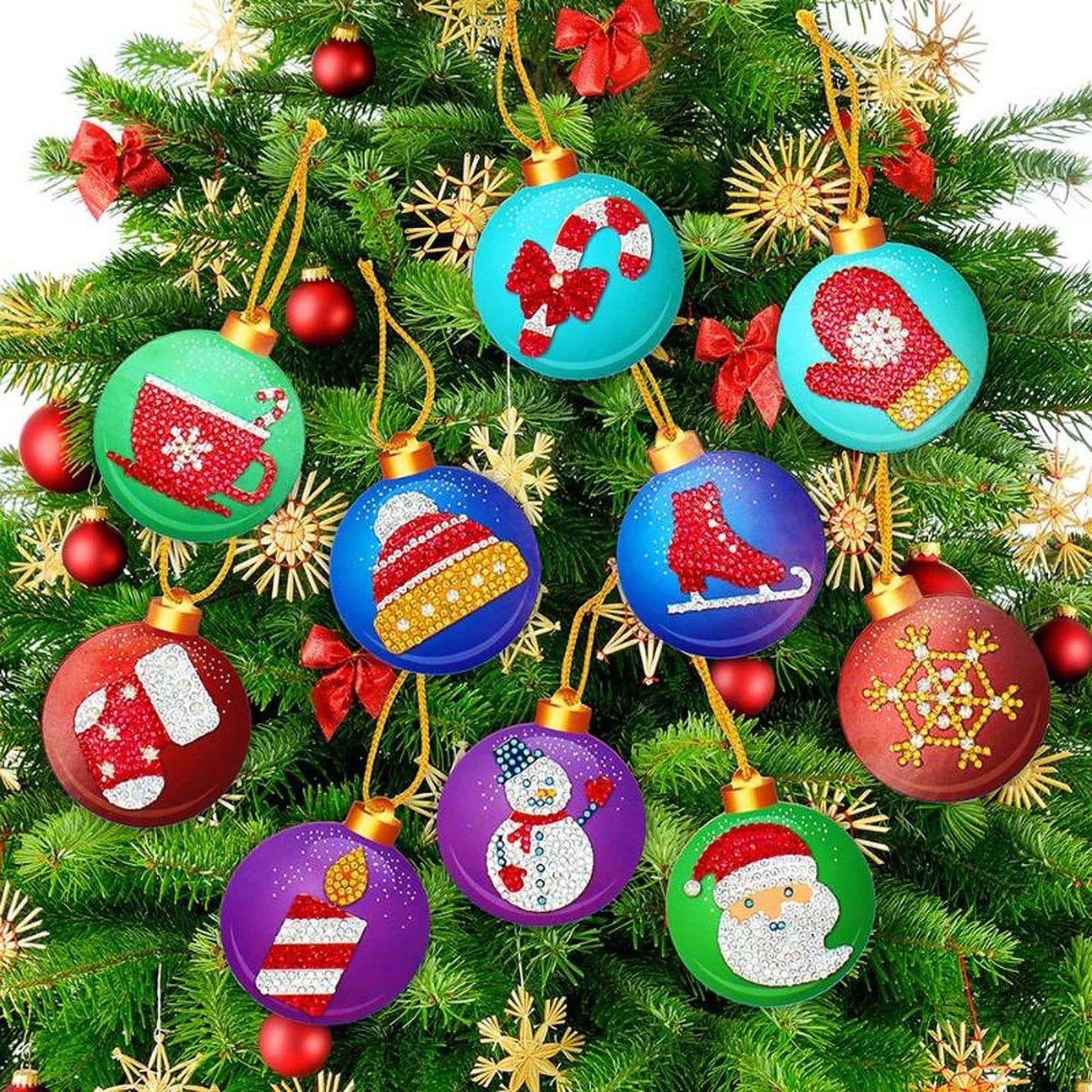 DIY Diamond Painting Christmas Tree Ornament / Gift Tag - Durazza