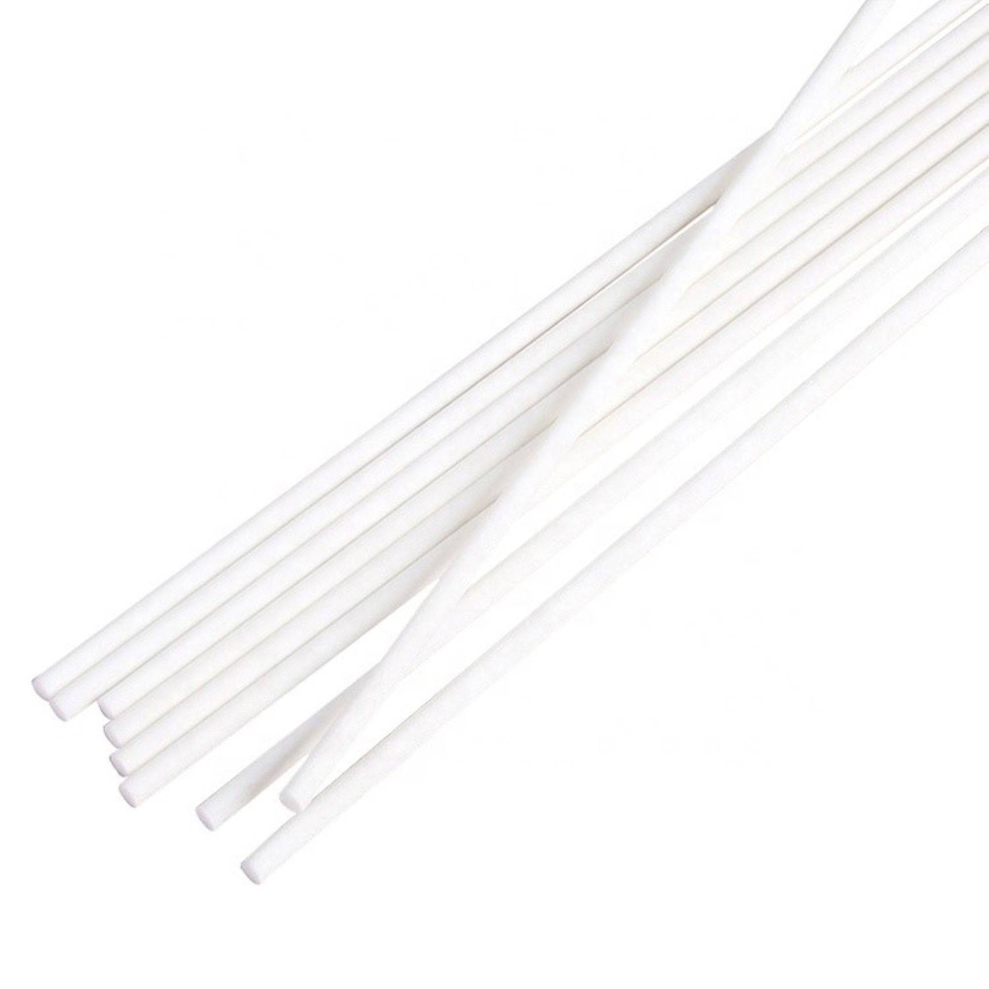 White Fiber Diffuser Reeds, Unscented Replacement Sticks - Durazza