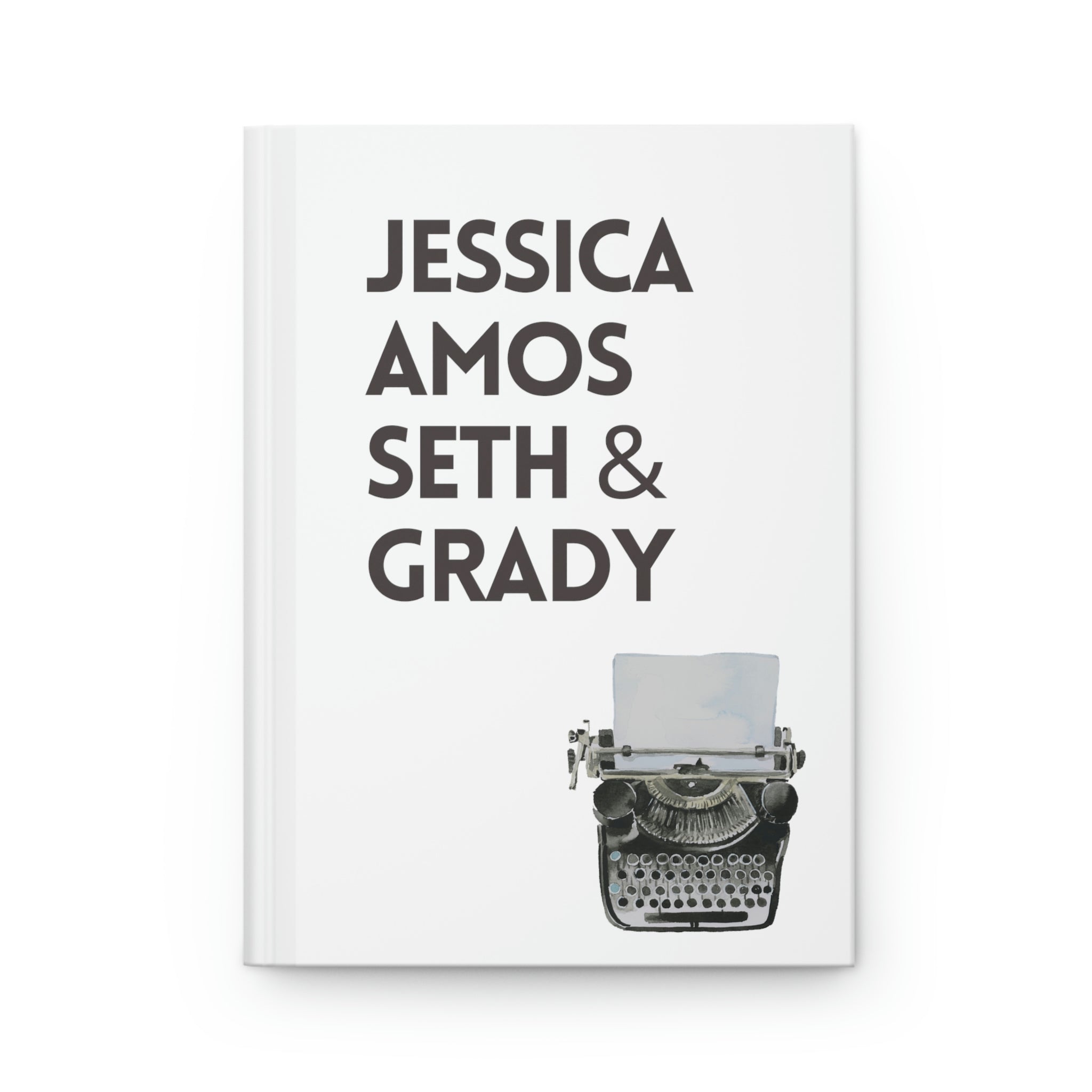 Jessica Fletcher & Cast White Notebook, 8"x6" Murder She Wrote Gift,