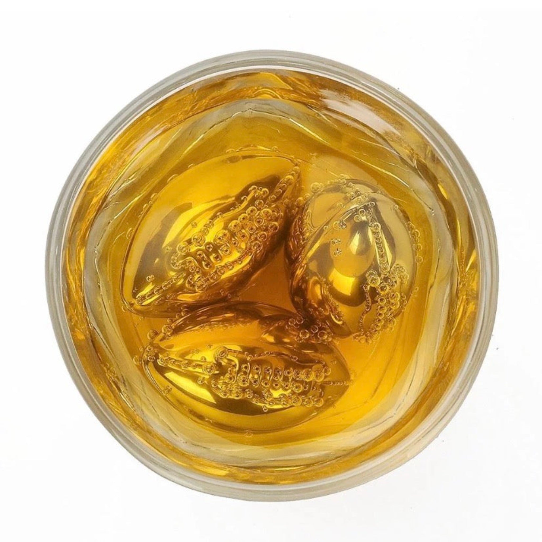 Football Whiskey Stones looking inside the cup - Durazza
